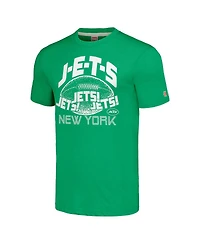 Homage Men's & Women's Green New York Jets J-e-t-s Tri-Blend T-Shirt