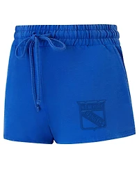 Concepts Sport Women's Blue New York Rangers Volley Fleece Shorts