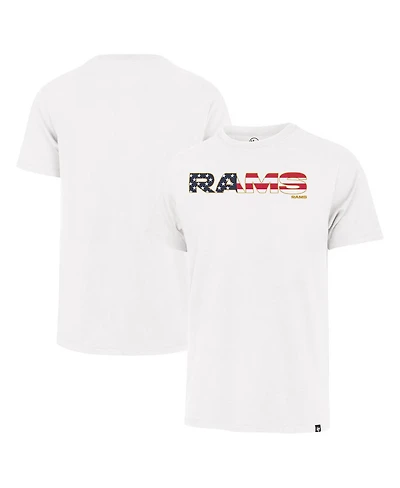 47 Men's White Los Angeles Rams Flag Script Franklin T-Shirt