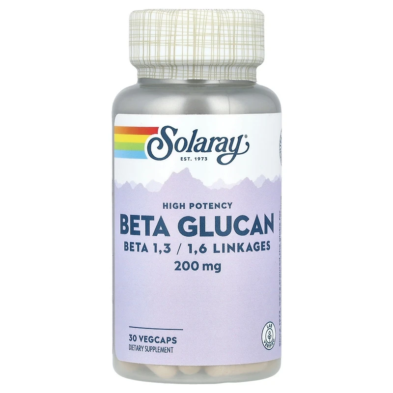 Solaray Beta Glucan High Potency 200 mg - 30 VegCaps
