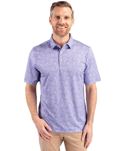 Cutter & Buck Pike Constellation Print Stretch Mens Polo Shirt