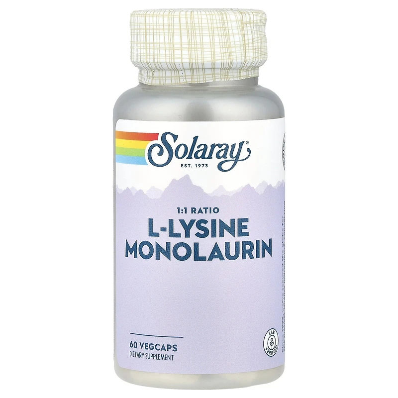 Solaray L-Lysine Monolaurin 1:1 Ratio - 60 VegCaps