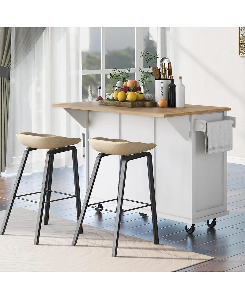 Streamdale Multifunctional Kitchen Cart with Storage and Wheels