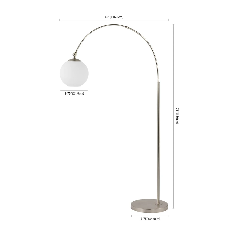 Jonathan Y Nora Coastal Retro Iron Led Floor Lamp