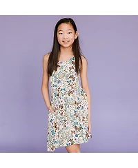 Mightly Girls Fair Trade Organic Cotton Print Sleeveless Twirl Dress