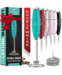 Handheld High Powered Double Whisk Milk Frother
