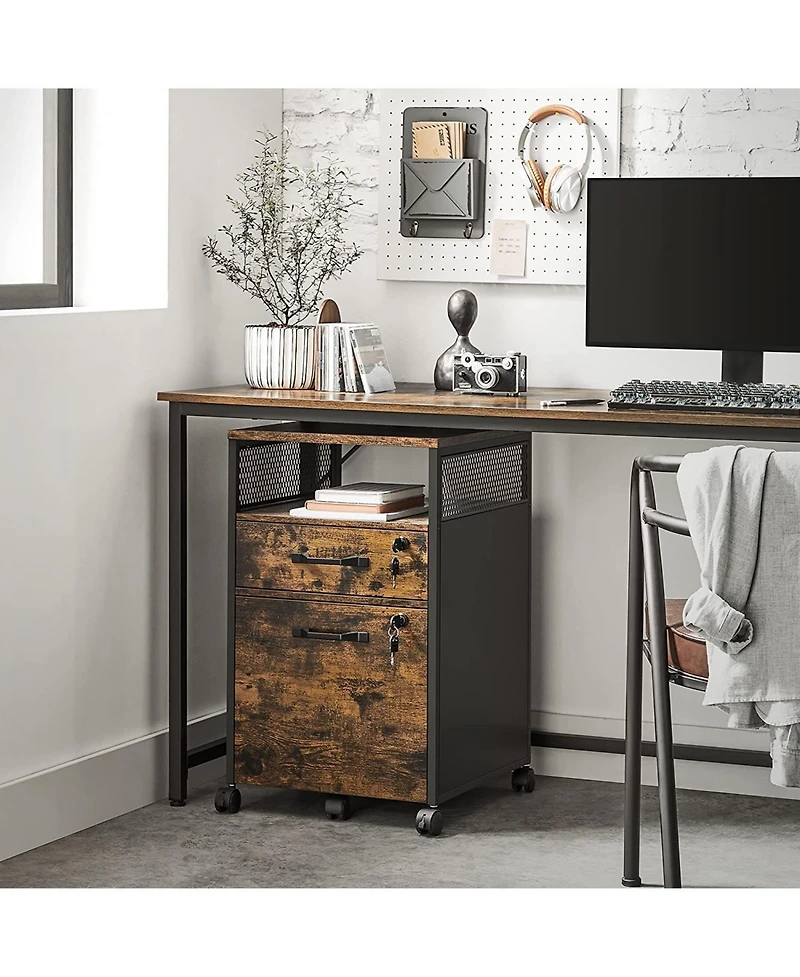 Slickblue Lockable File Cabinet for Secure Document Storage