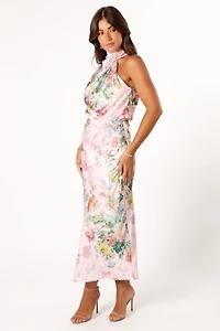 Petal and Pup Women's Anabelle Halter Neck Midi Dress