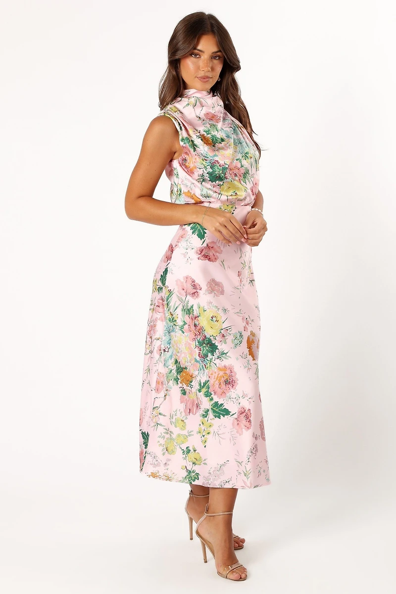 Petal and Pup Women's Anabelle Halter Neck Midi Dress