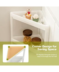 Sugift 2 Pack 3-Tier Detachable Floor Corner Shower Shelf with Drainage Holes