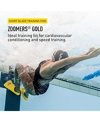 Finis Youth Zoomer Fins, Yellow Gold - Size G