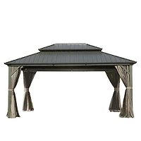 Streamdale 12' X 14' Hardtop Gazebo, Aluminum Metal Gazebo