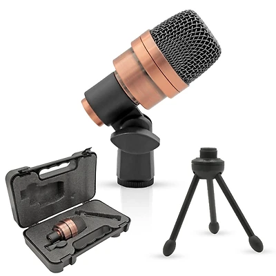 5 Core Tom Snare Mic Cardioid Dynamic Microphone for Drum Kit Precision Instrument - Copper