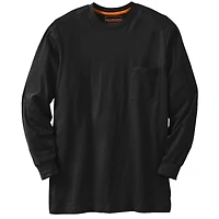Boulder Creek Tall by KingSize Heavyweight Crewneck Long-Sleeve Pocket T-Shirt