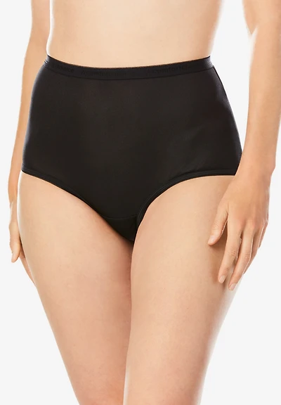 Comfort Choice Plus Full Coverage Nylon Brief 5-Pack
