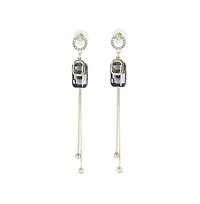 Sohi Women's Sleek Drop Earrings