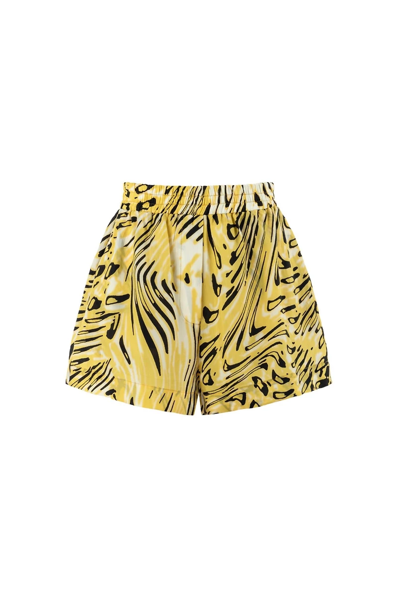 Nocturne Women's High Waist Printed Shorts