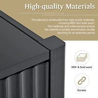 Streamdale Furniture Modern Accent Cabinet with Metal Handles