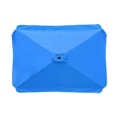 Patio Rectangle Umbrella Canopy Replacement Parasol Sunshade Cover f/ 6.5x10 ft Umbrella