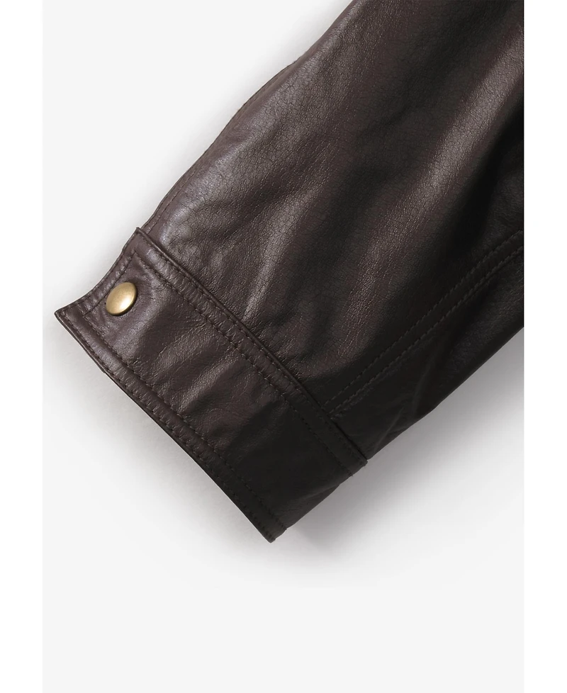 KingSize Big & Tall Leather Bomber Jacket