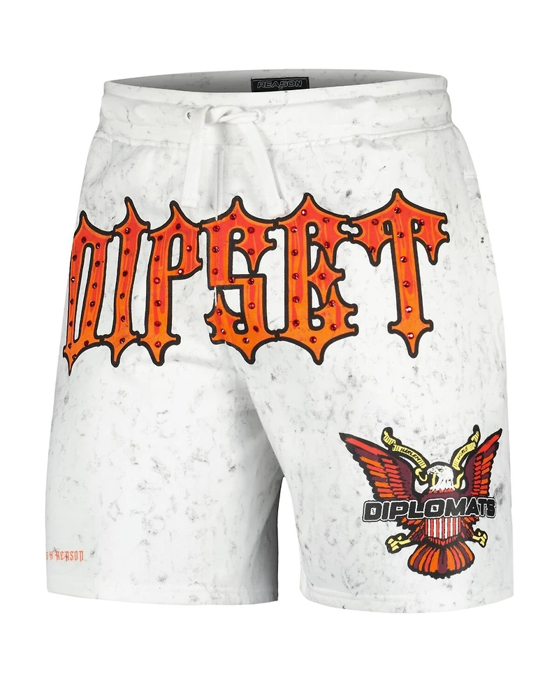 Reason Men's and Women's White the Diplomats Dipset Seal Shorts