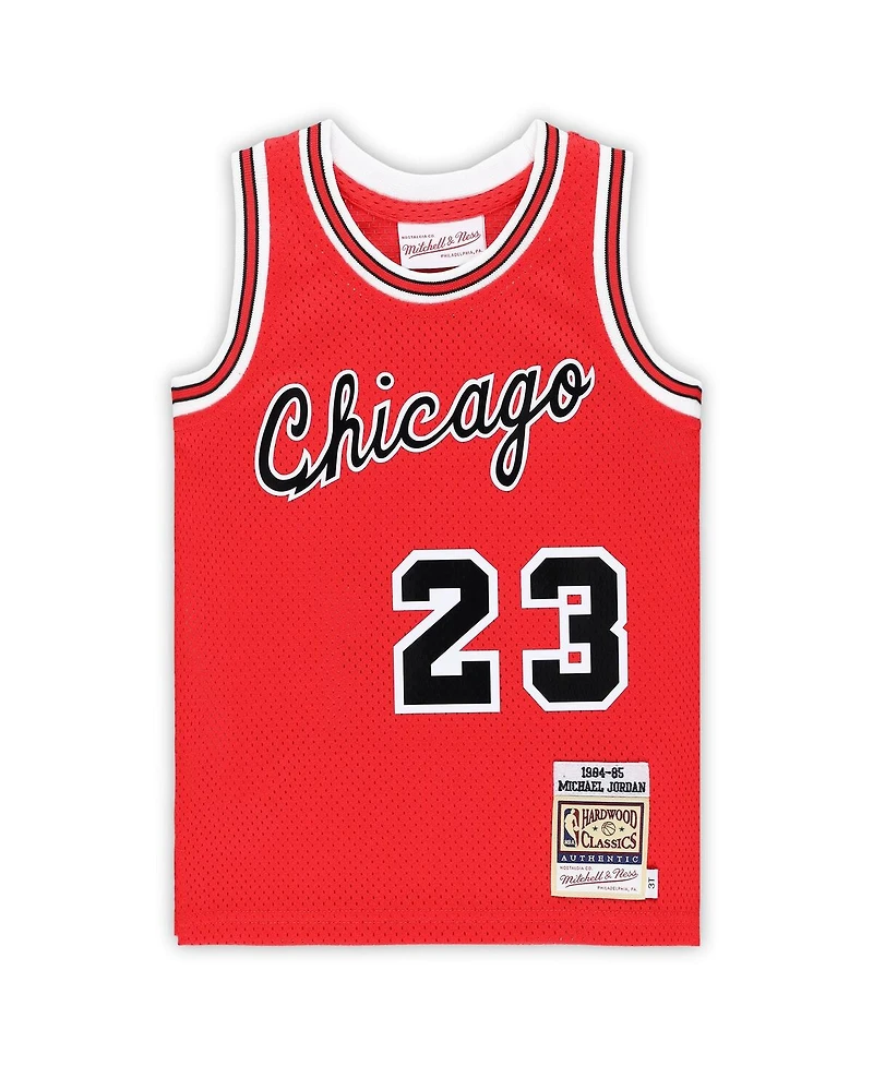 Mitchell & Ness Toddler Michael Jordan Red Chicago Bulls Hardwood Classics 1984/85 Authentic Swingman Jersey