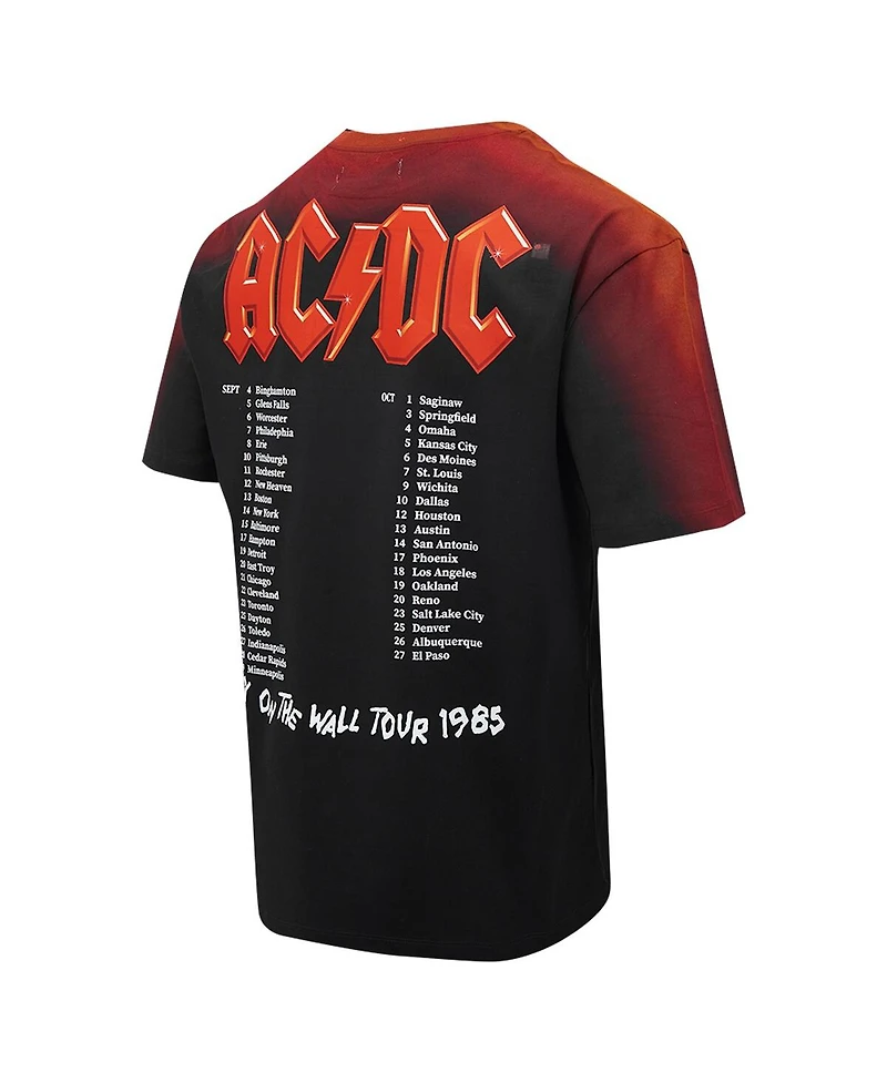 Freeze Max Men's Black Ac/Dc Fly on the Wall Tour Loose T-Shirt