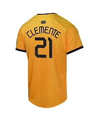 Nike Big Boys and Girls Roberto Clemente Gold Pittsburgh Pirates City Connect Limited Player Jersey