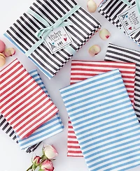Design Imports Heavy Duty Kitchen Cleaning Collection, Long-Lasting Quality, Cotton Dishcloth Set, 13x13", Stripe, 6 Piece