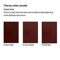 Lighted Cherry Curio Cabinet, Adjustable Shelves