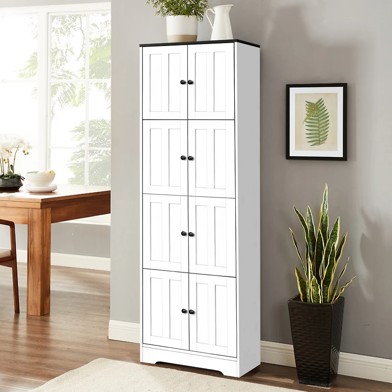 Streamdale Furniture 4-Door Tall Storage Cabinet for Various Rooms