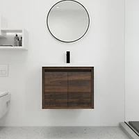 Streamdale 24 Inch Bathroom Cabinet with Sink, Soft Close Doors