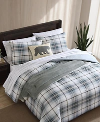 Eddie Bauer Alder Plaid Reversible 2 Piece Comforter Set, Twin