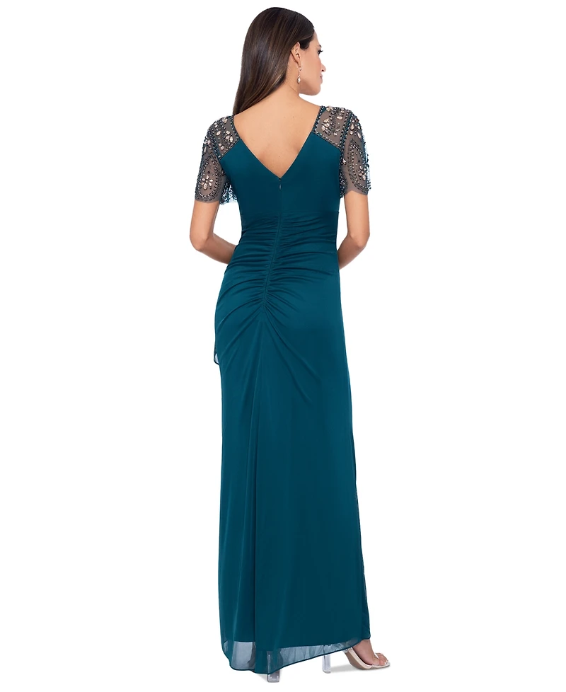 Xscape Petite Embellished Chiffon Gown