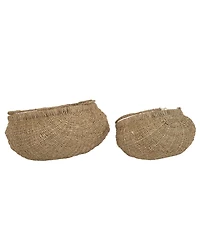 Household Essentials Seagrass Baskets Set of 2 with Handles