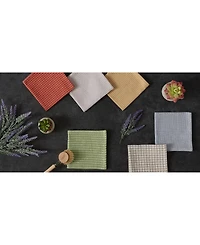 Design Imports Everyday Kitchen Collection Assorted Dishcloth Set, 12x12", Antique Green, 5 Count