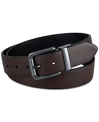 Levi's Men's Logo Buckle Stretch Reversible Leather Belt