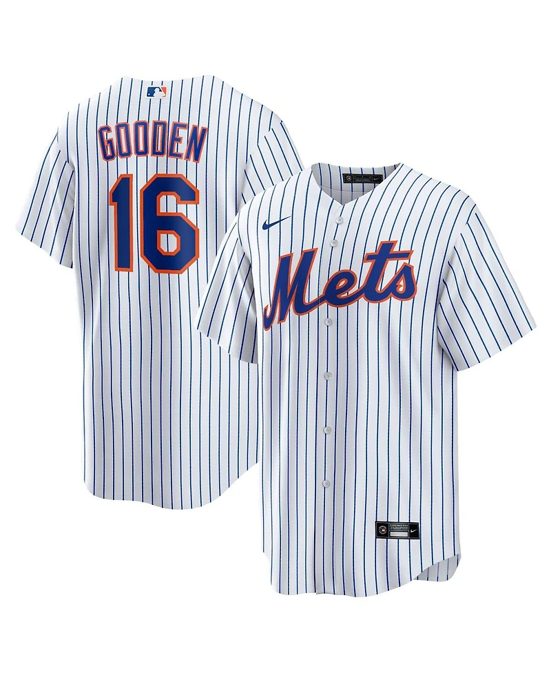 Nike Men's Dwight Gooden White New York Mets Home Replica Player Jersey