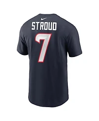 Nike Men's C.j. Stroud Red Houston Texans Player Name Number T-Shirt