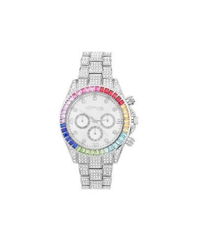 Ed Hardy Women's Quartz Silver-Tone Alloy Bracelet Watch 40mm