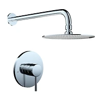 Wall Mounted Shower Faucet In Chrome(Valve Included)
