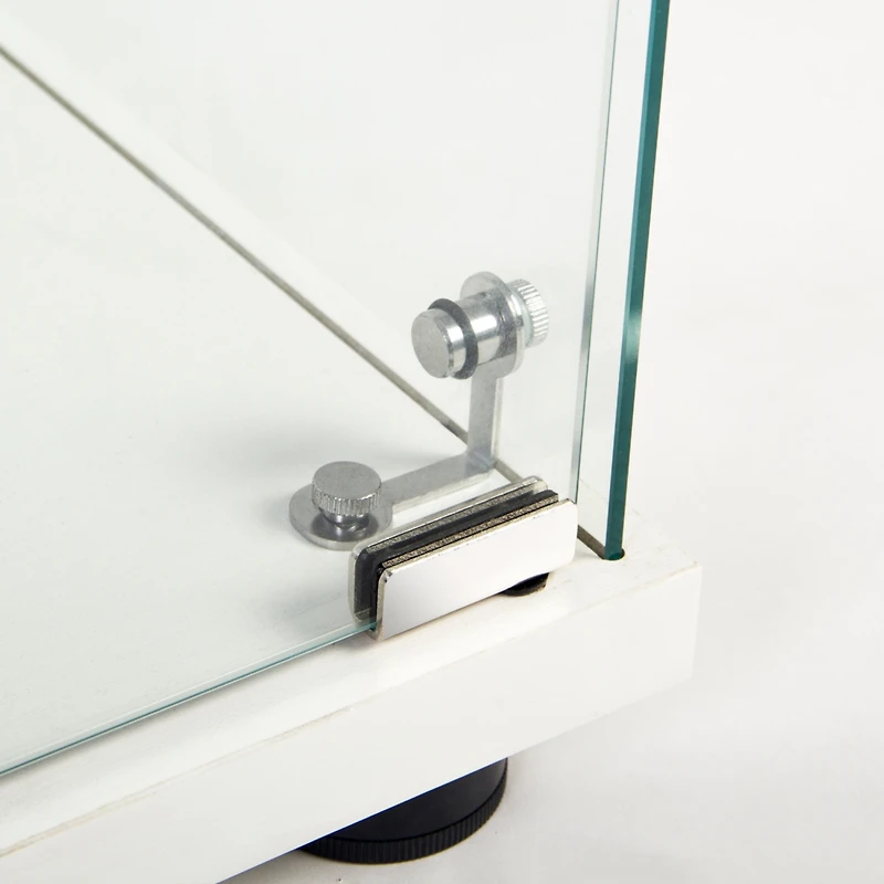 Streamdale Furniture One Door Glass Cabinet Glass Display Cabinet With Shelves