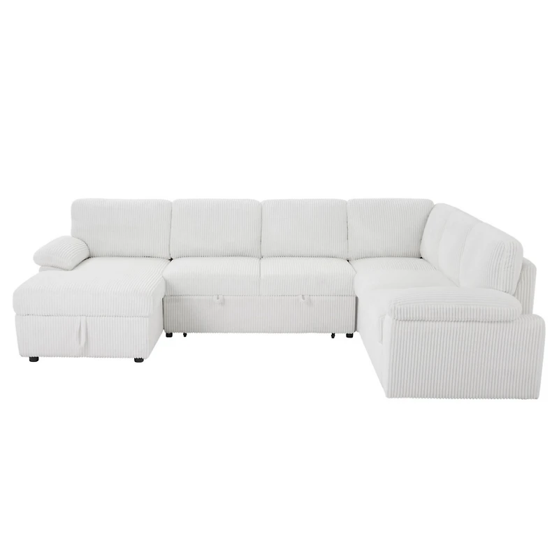 Streamdale Furniture Modular Sectional Sleeper Sofa with free L/U shape