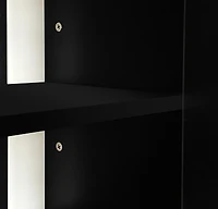 Streamdale High Gloss White Tv Stand with Electric Fireplace