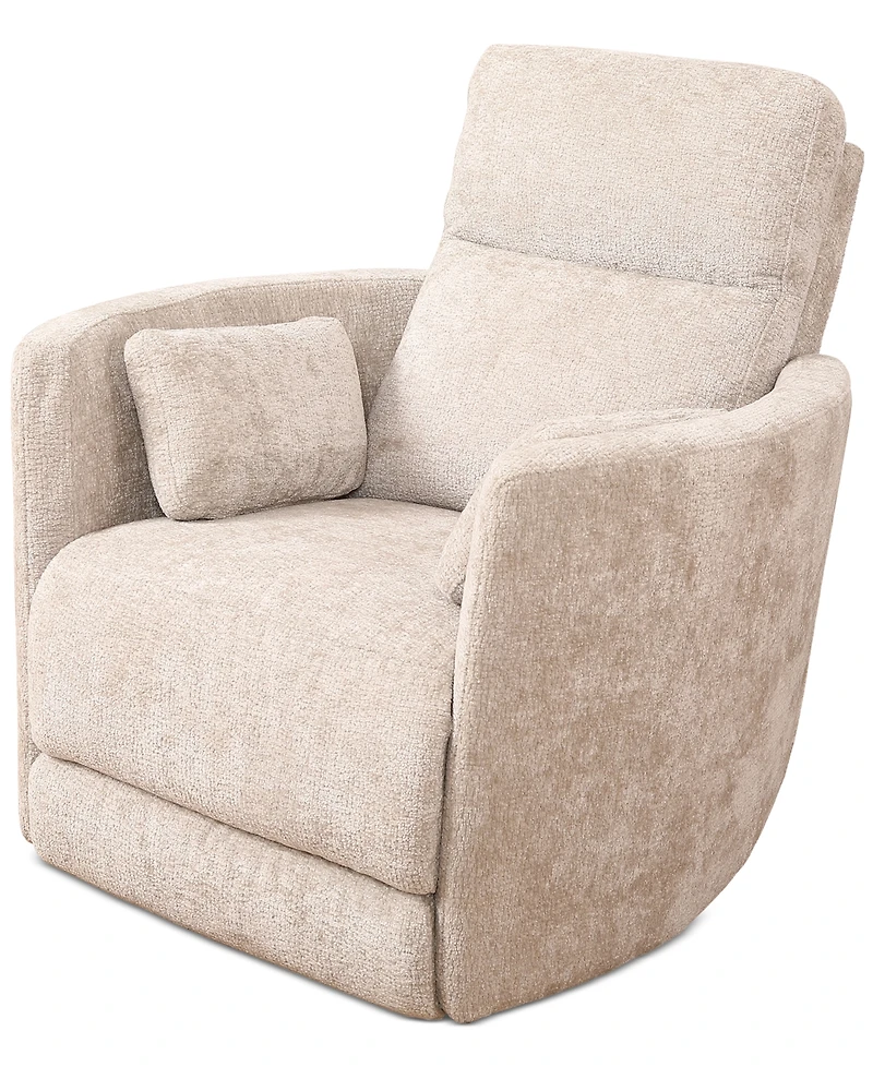 Gardley 38" Fabric Power Swivel Recliner, Created for Macy's