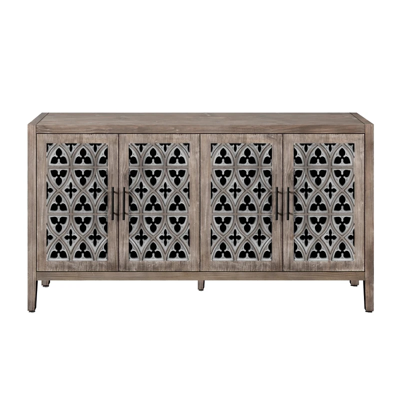 Simplie Fun American Country Style Antique Cabinet for Living Room or Kitchen