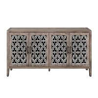 Simplie Fun American Country Style Antique Cabinet for Living Room or Kitchen