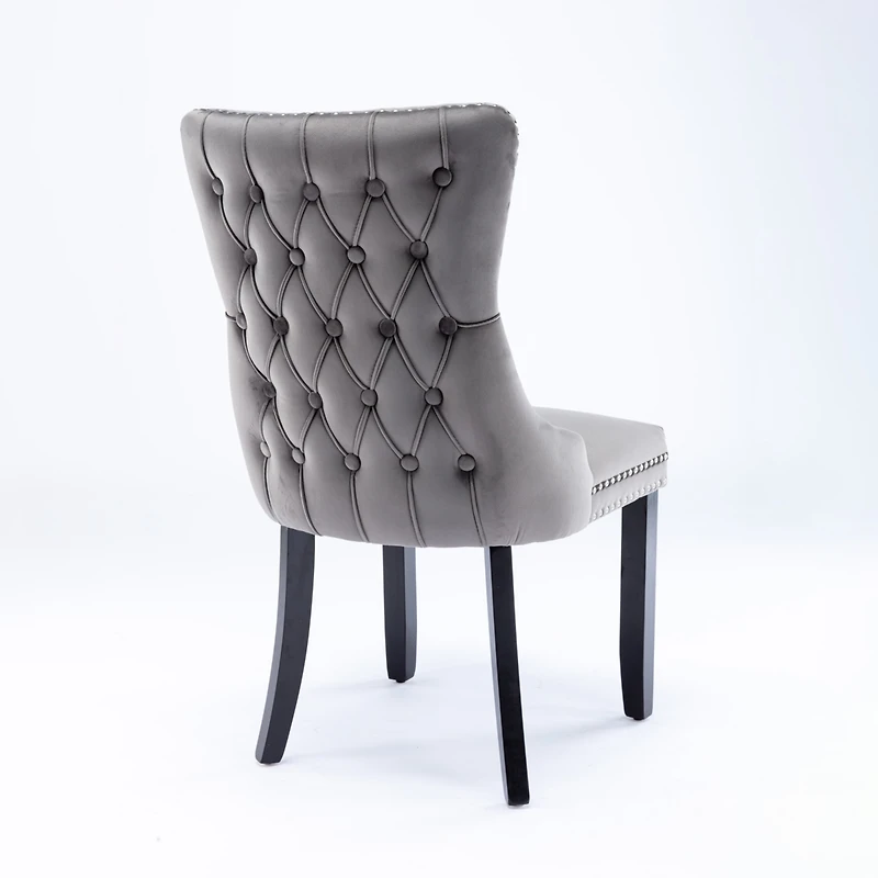 Streamdale Set of 2 Upholstered Wingback Dining Chairs