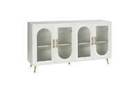 Streamdale 65+ Inch Tv Stand with Storage, White