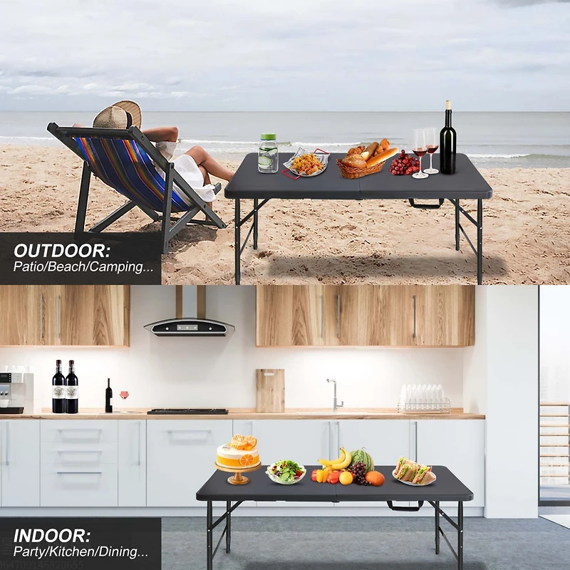 Streamdale 4FT Foldable Table, Indoor/Outdoor